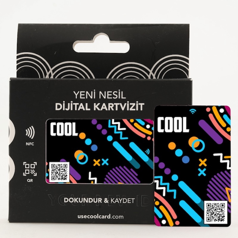 Pop NFC ve QR Kodlu Cool Dijital Kartvizit