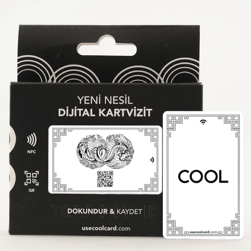 Dragon NFC ve QR Kodlu Cool Dijital Kartvizit