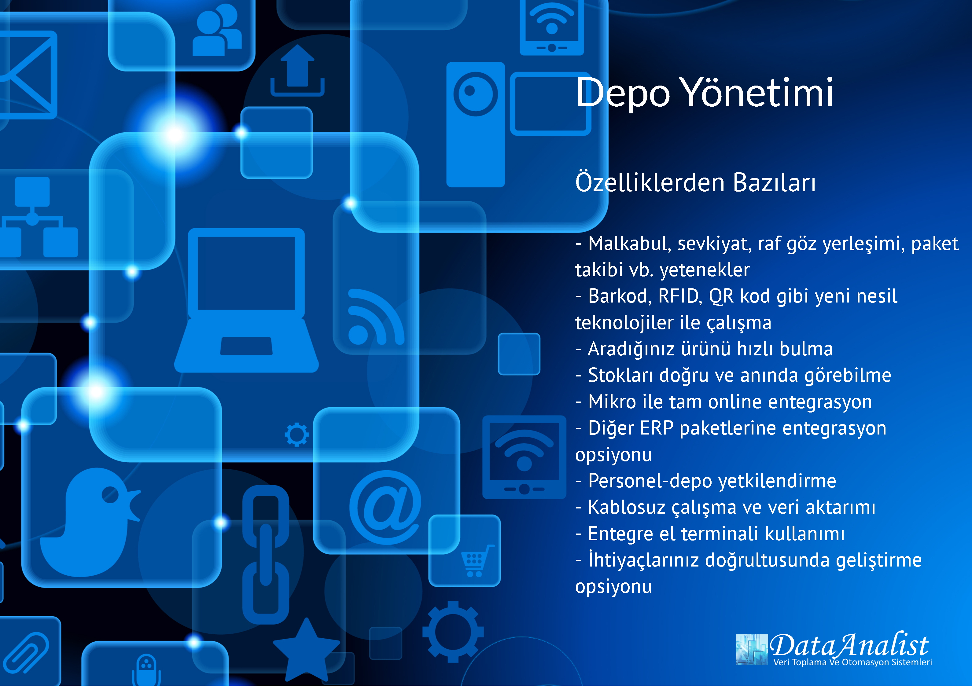 DATAANALİST BİLİŞİM LTD.ŞTİ. Depo Yönetimi-2 