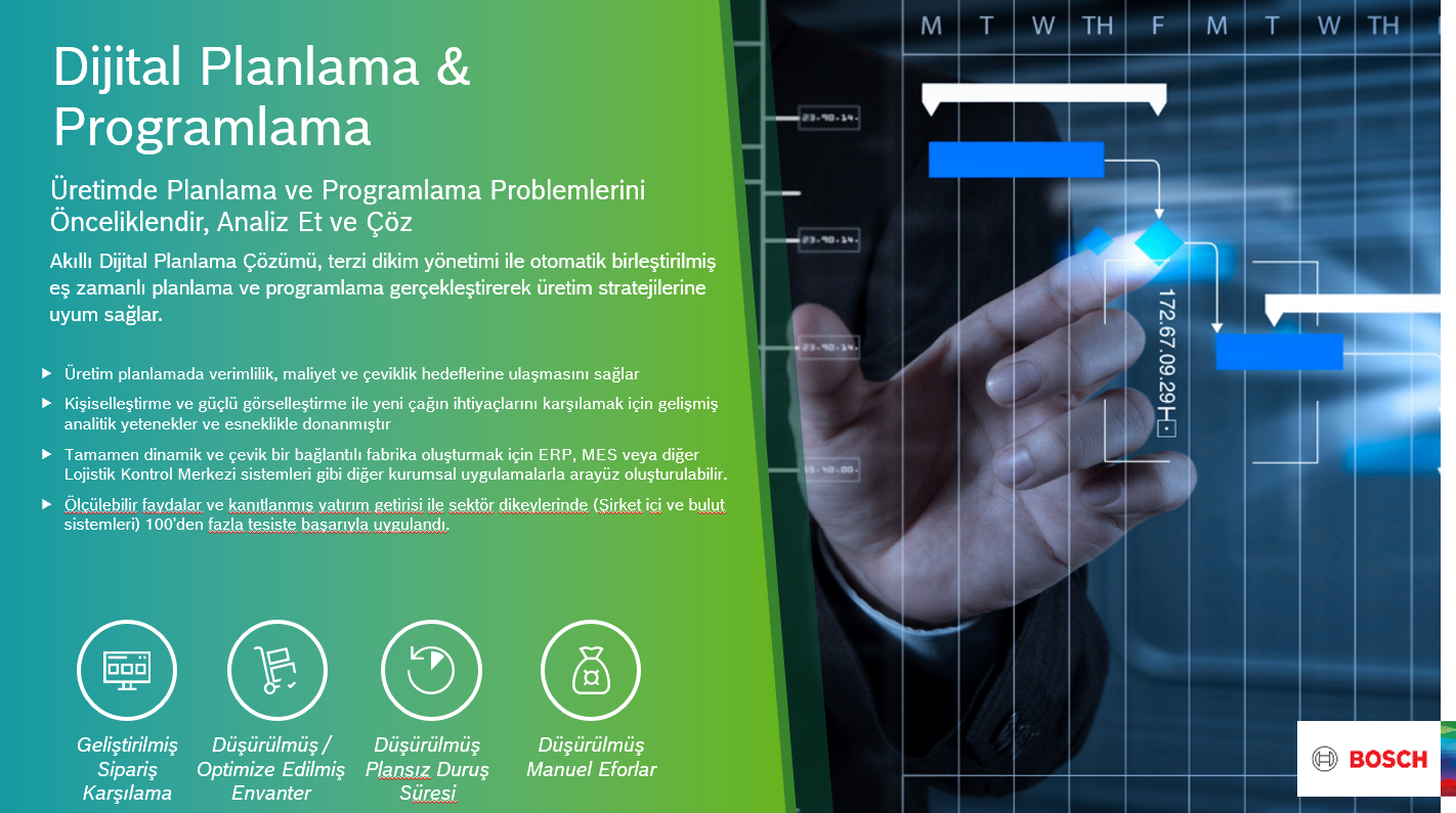 Bosch Dijital Planlama ve Çizelgeleme Çözümü