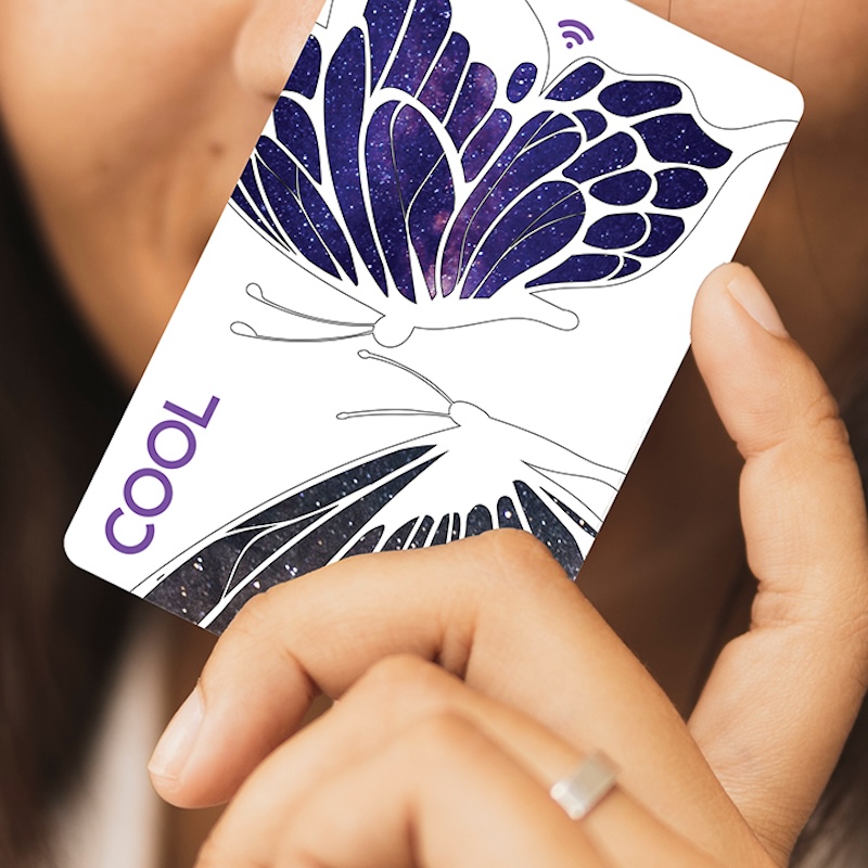 Butterfly NFC ve QR Kodlu Cool Dijital Kartvizit