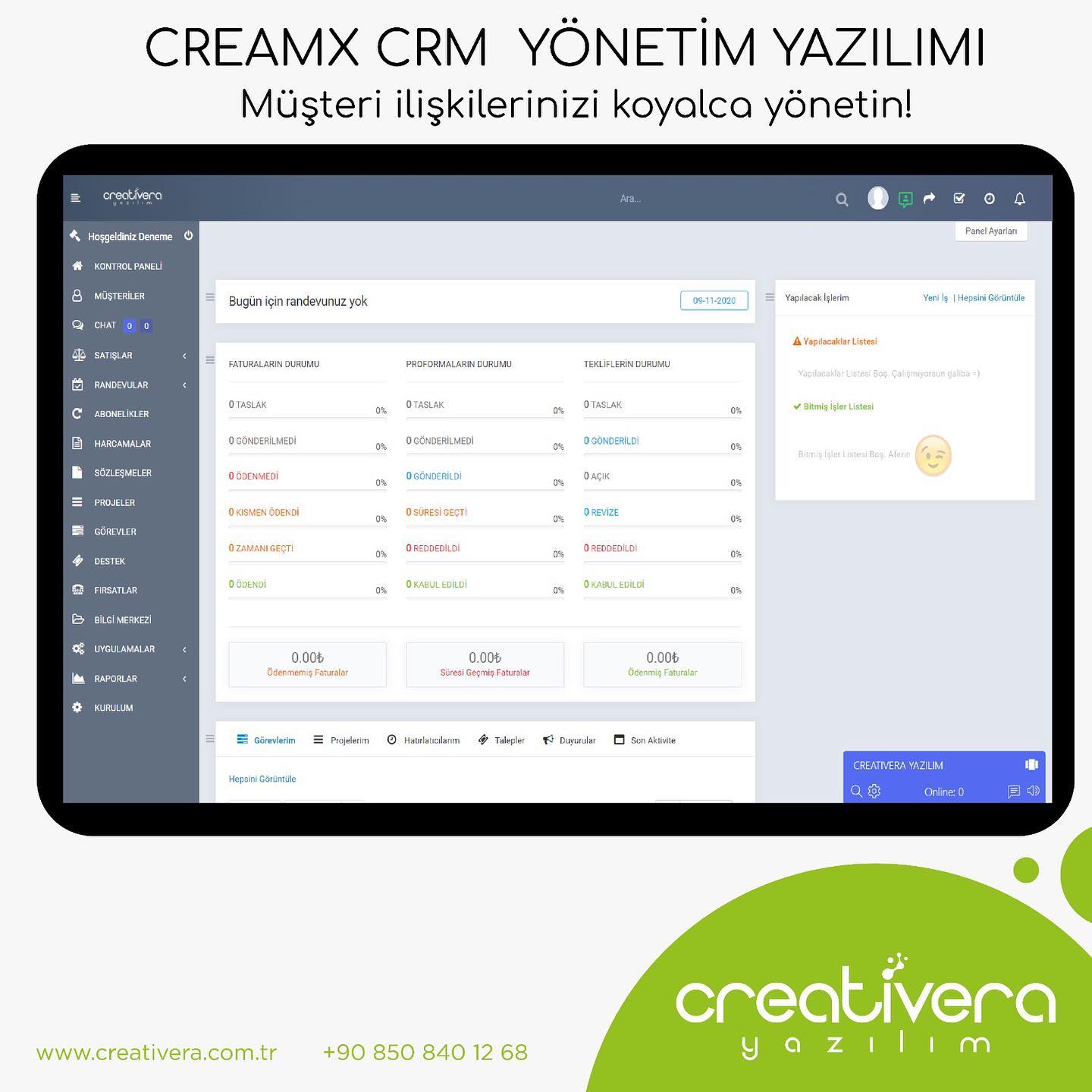 Creativera CRM Yazılımı