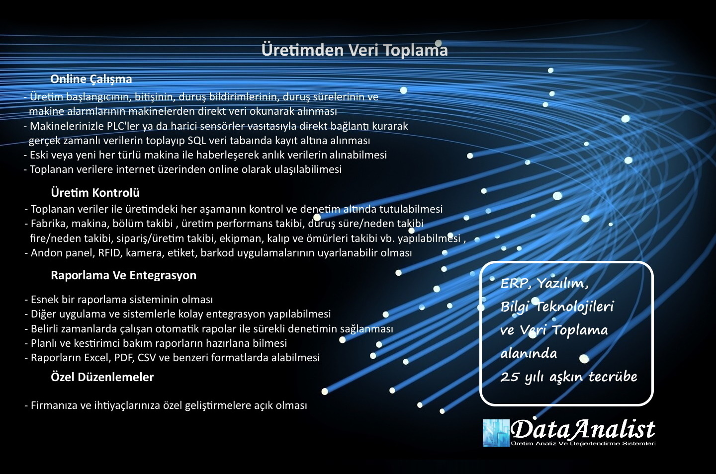 DATAANALİST BİLİŞİM LTD.ŞTİ. Veri Toplama-2 