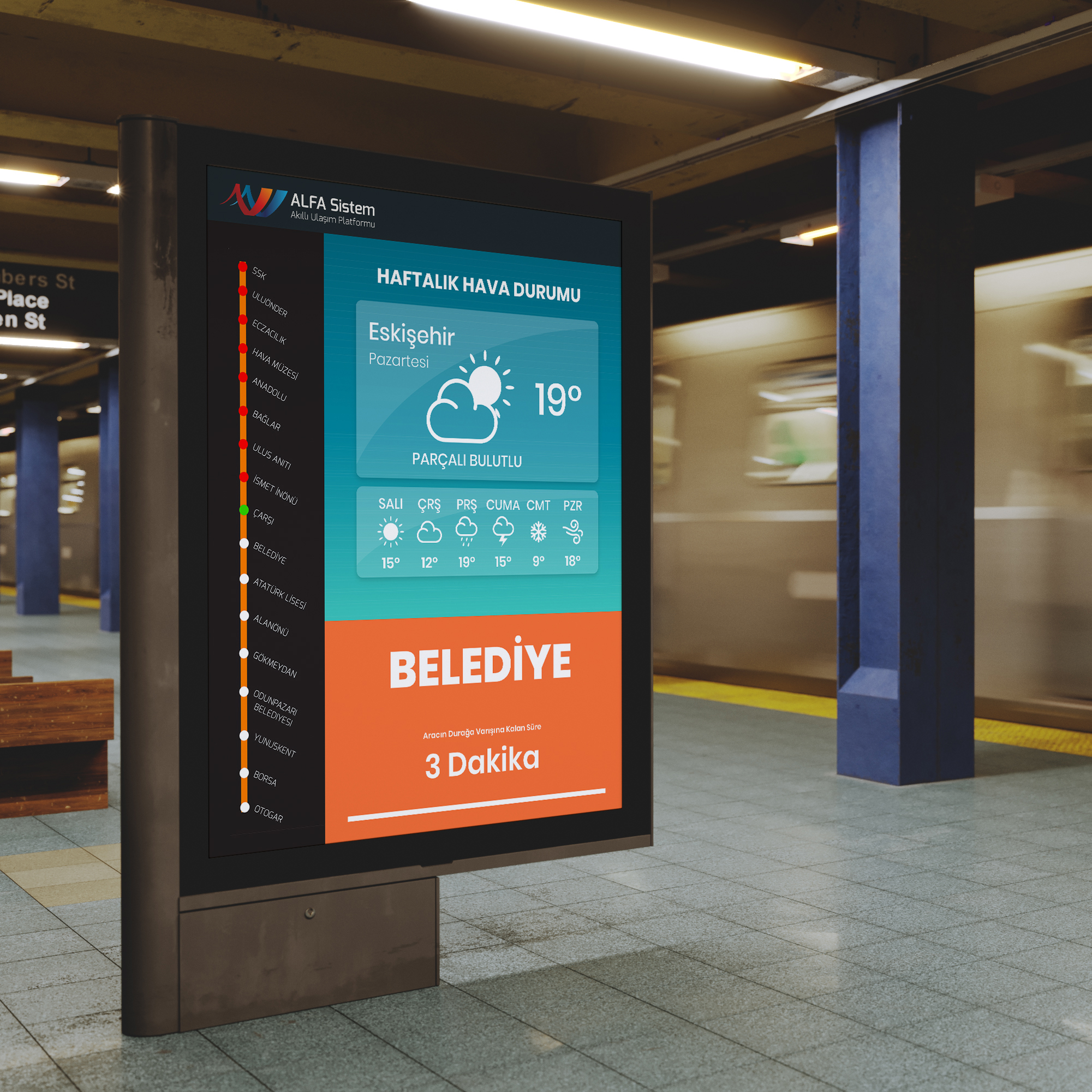 PİTON Bilgisayar Tekno. Eğt. Dan. Ltd. Şti Akıllı Durak Subway 