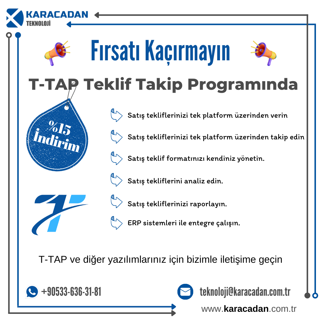 T-TAP (Teklif Takip Yazılımı)