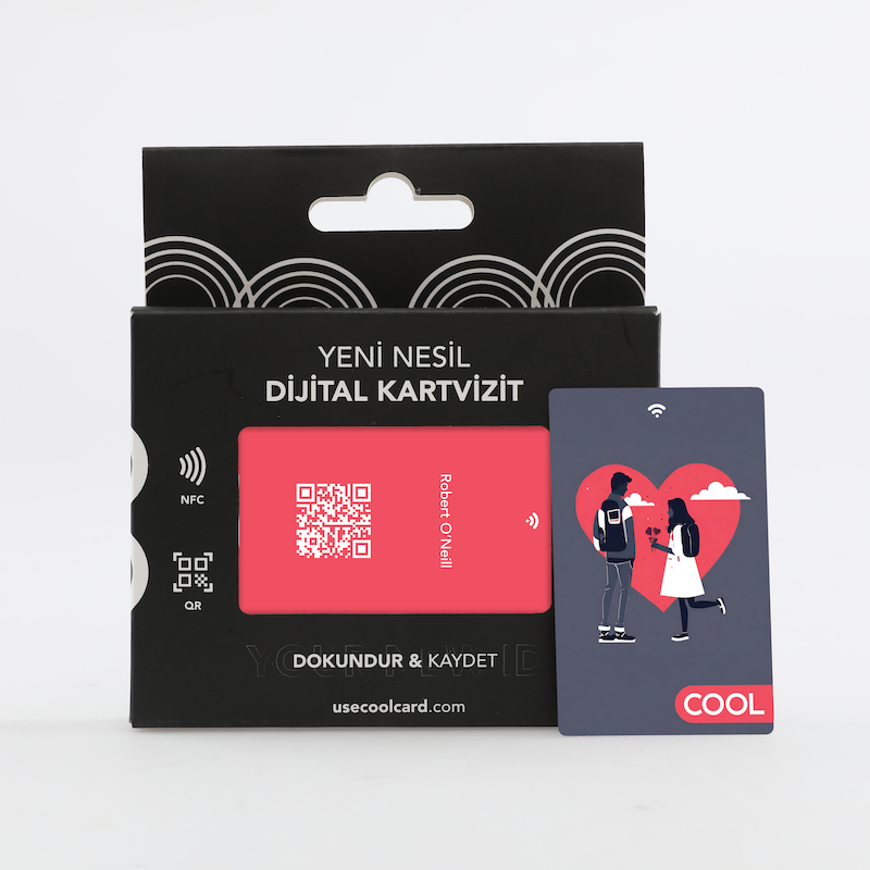 Lovers NFC ve QR Kodlu Cool Dijital Kartvizit