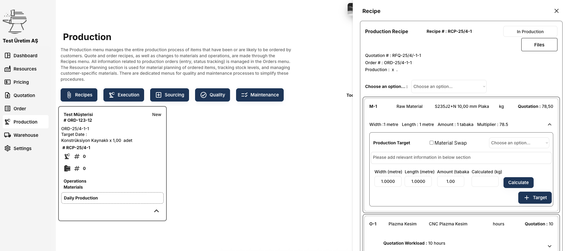 Bulutta Akıllı Üretim infab.cloud