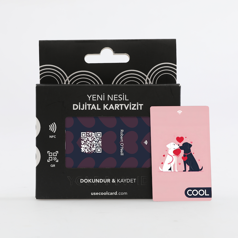 Love Dogs NFC ve QR Kodlu Cool Dijital Kartvizit