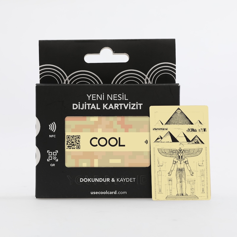 Egypt NFC ve QR Kodlu Cool Dijital Kartvizit