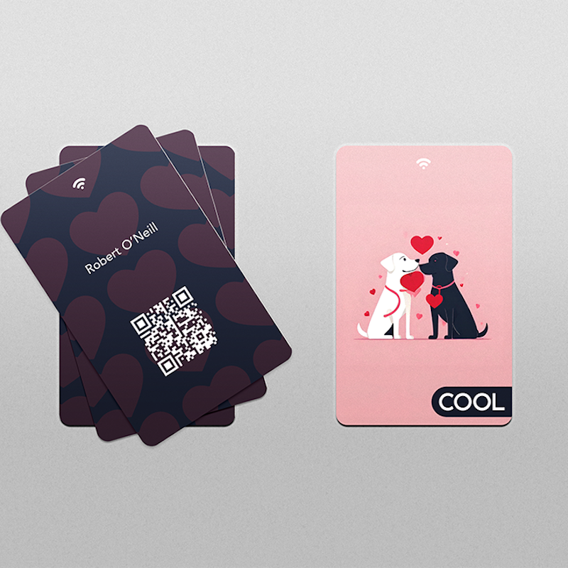 Love Dogs NFC ve QR Kodlu Cool Dijital Kartvizit